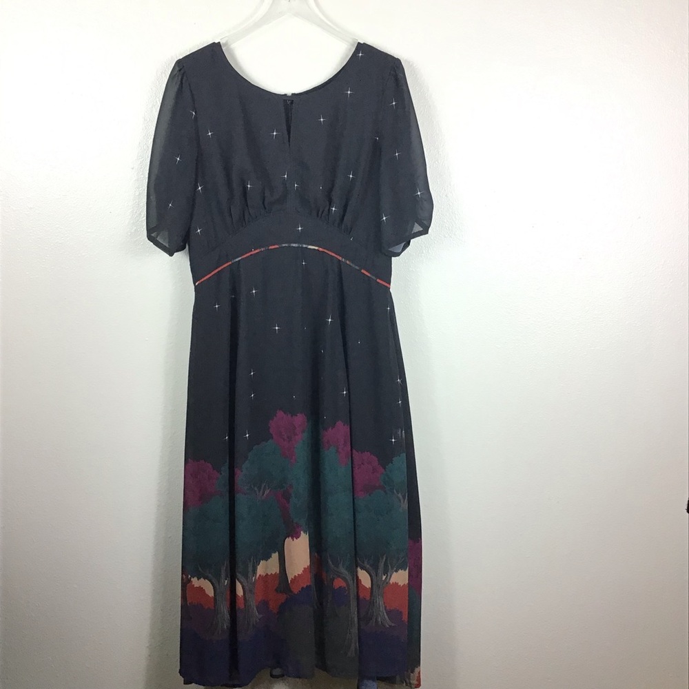 Starry a Night Dress Sz XL eShakti